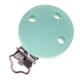 Silicone clip pacifier clip 35mm 'mint' 494 in stock 
