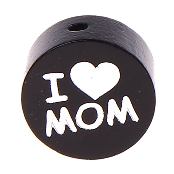 Wendemotiv-Perle I Love MOM / DAD 'schwarz' 412 auf Lager
