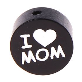 Wendemotiv-Perle I Love MOM / DAD 'schwarz' 334 auf Lager