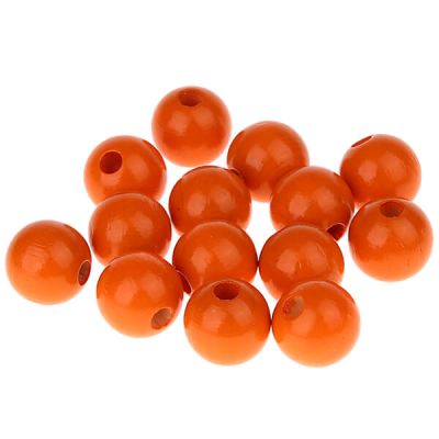 Holzperlen 12mm • 30 Stück 'mandarin' 268 auf Lager