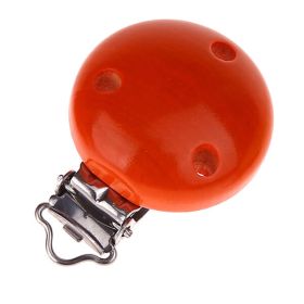 Wooden clip / pacifier clip Ø35mm 'orange' 752 in stock 