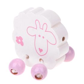 Fädelfigur Schaf 'rosa' 240 auf Lager