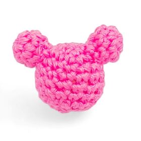 Häkeltier Häkelperle Maus 'babyrosa' 130 auf Lager