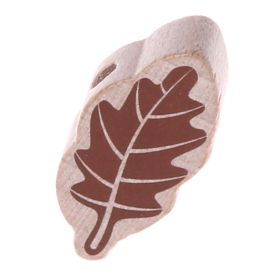 Leaf motif bead 'brown' 258 in stock 