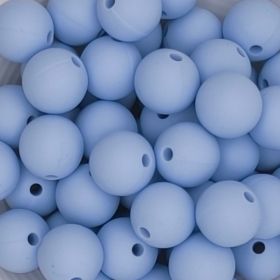 Silikonperle 9mm 'babyblau' 179 auf Lager