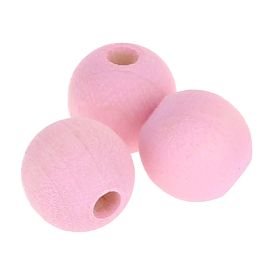 Watercolors wooden beads 10mm - 50 pieces 'rose' 91 in stock 