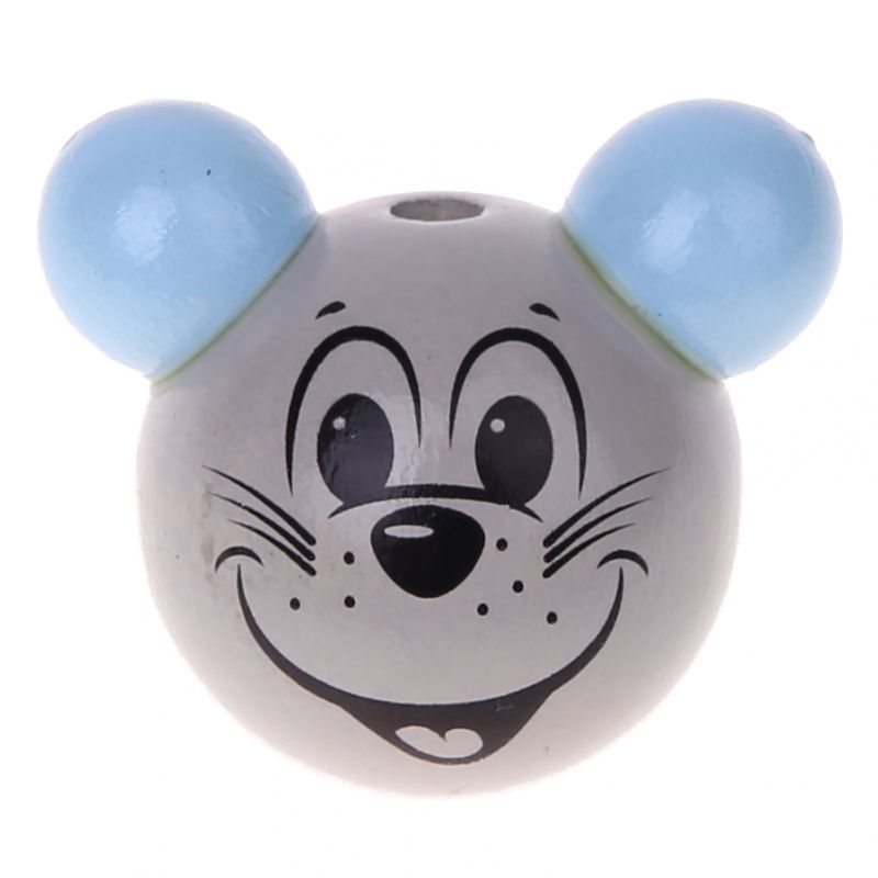 3D Motivperle Maus 'babyblau' 578 auf Lager