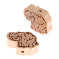 Elephant II motif bead 'nature' 1314 in stock 