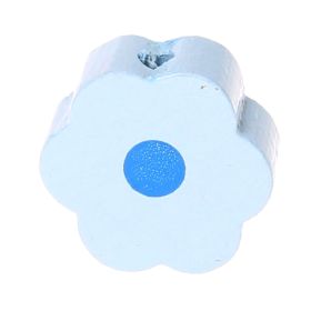 Motivperle Blume-Punkt 'babyblau' 292 auf Lager