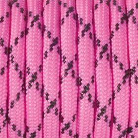 Paracord Kordel Ø 4 mm • 1 Meter 'pink-schwarz' 46 auf Lager