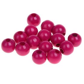 Wooden beads 8mm - 50 pieces 'dark pink' 102 in stock 