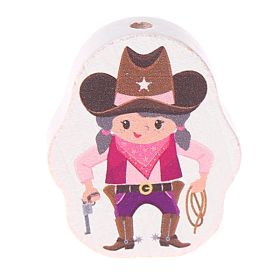 Motivperle Cowboy/Cowgirl 'Cowgirl' 39 auf Lager
