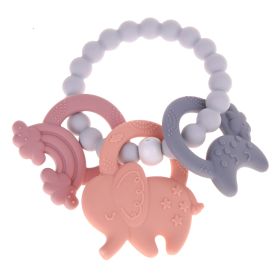 Teething ring pendant elephant 'pink' 10 in stock 