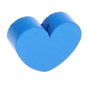 Motif bead shaped bead heart large 'medium blue' 708 in stock 