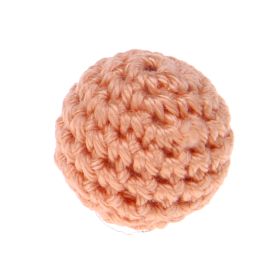 Crochet bead 25 mm 'peach' 435 in stock 