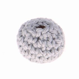 Crochet bead 20 mm 'light gray' 738 in stock 