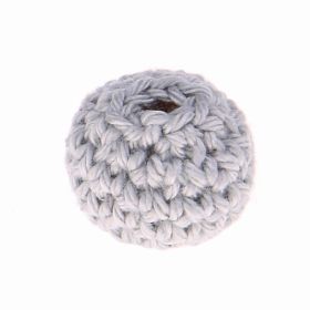 Crochet bead 20 mm 'light gray' 731 in stock 