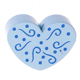 Scroll heart motif bead 'baby blue' 894 in stock 