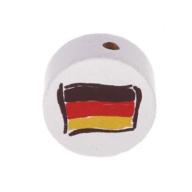 Motivperle Scheibe Flagge 'Deutschland' 1545 auf Lager