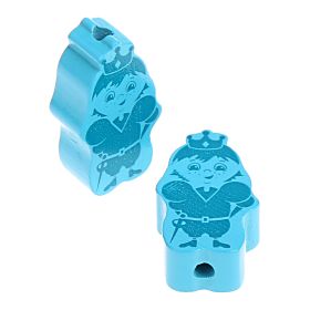 Prince/princess motif bead 'Prince light turquoise' 880 in stock 