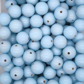 Wooden beads 25mm - 5 pieces 'baby blue' 68 in stock 