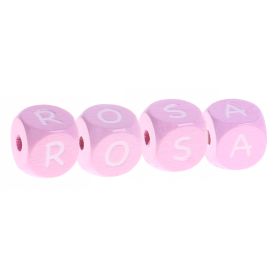 Holzbuchstaben Rosa 10 mm x 10 mm '♥' 238 auf Lager