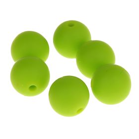 Silicone bead 9mm 'yellow-green' 504 in stock 