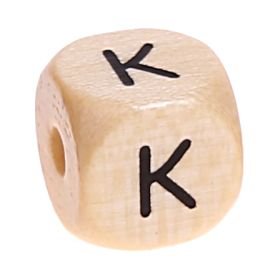 Buchstabenwürfel Holz geprägt 10 mm 'K' 270 auf Lager