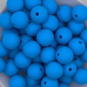 Silicone bead 12mm 'sky blue' 118 in stock 
