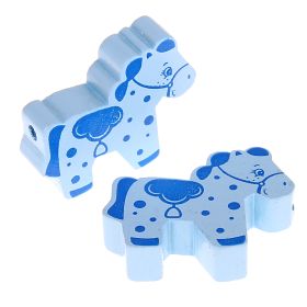 Horse motif bead 'baby blue' 346 in stock 