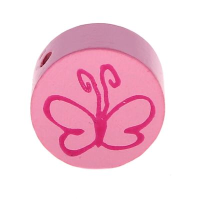 Motivperle Scheibe Schmetterling 'babyrosa' 346 auf Lager