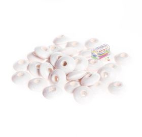 Wooden lenses 10mm - 50 pieces 'white' 230 in stock 