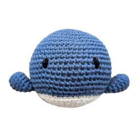 Crochet whale - mini 'blue' 44 in stock 