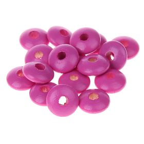 Linsen-Perlen Holzlinsen 10mm • 50 Stück 'pink' 130 auf Lager