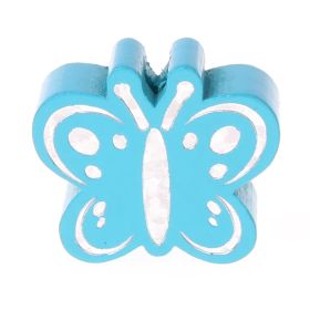 Motif bead butterfly glitter 'light turquoise' 193 in stock 