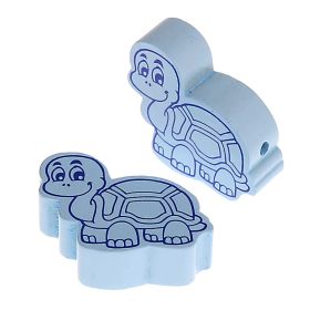 Turtle motif bead - 10 pieces 'baby blue' 0 in stock 