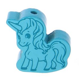 Unicorn II motif bead 'light turquoise' 235 in stock 