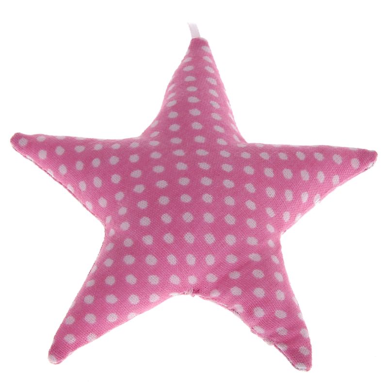 Stoffstern Punkte 'rosa' 64 auf Lager