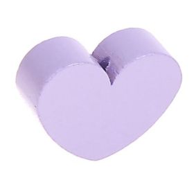 Motif bead shaped bead heart large 'lilac' 85 in stock 