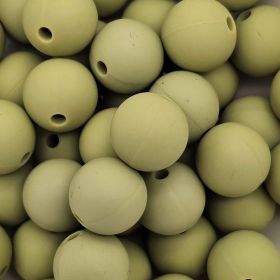 Silicone bead 12mm 'pistachio' 607 in stock 