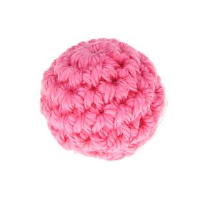 Crochet bead 20 mm 'baby pink' 485 in stock 
