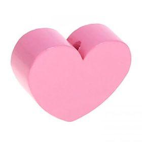 Motif bead shaped bead heart large 'baby pink' 363 in stock 