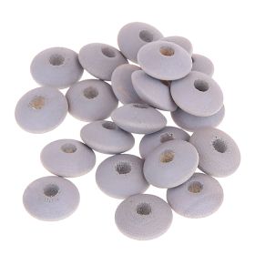 Watercolors wooden lenses 10mm - 50 pieces 'gray' 84 in stock 