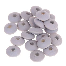 Watercolors Holzlinsen 10mm • 50 Stück 'grey' 124 auf Lager