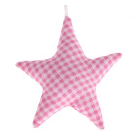 Stoffstern Karo 'rosa' 25 auf Lager