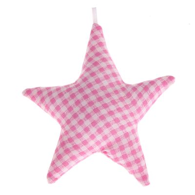 Stoffstern Karo 'rosa' 31 auf Lager
