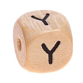 Buchstabenwürfel Holz bedruckt 11 mm B-ware 10 Stück 'Y' 0 auf Lager