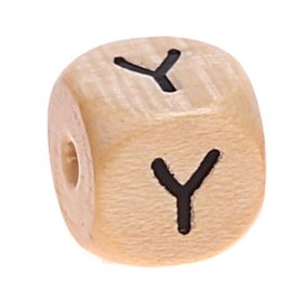 Letter cube wood embossed 10 mm 'Y' 297 in stock 