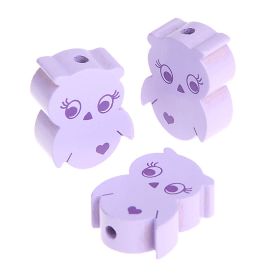 Motif bead owl sale 10 pieces 'lilac' 41 in stock 