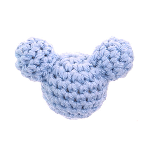 Häkeltier Maus 'babyblau' 185 auf Lager